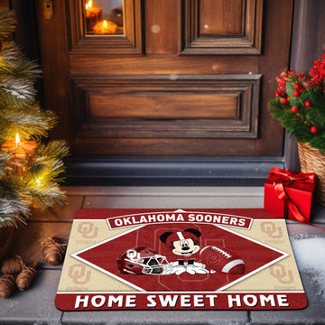 Oklahoma Sooners Doormat, Sport Team And MK Doormat, FootBall Fan Gifts