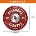 Oklahoma Sooners Fitness Circle Aluminium Ornament 2 Side Trending New Arrivals H52883 ETUG311023