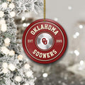 Oklahoma Sooners Fitness Circle Aluminium Ornament 2 Side Trending New Arrivals H52883 ETUG311023