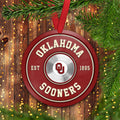 Oklahoma Sooners Fitness Circle Aluminium Ornament 2 Side Trending New Arrivals H52883 ETUG311023