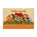 Oklahoma State Cowboys Doormat Personalized Your Name, Sport Team Doormat, Christmas Gifts For Football Fan, Home Decor ETHY-52726