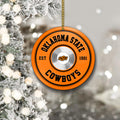 Oklahoma State Cowboys Fitness Circle Aluminium Ornament 2 Side Trending New Arrivals H52883 ETUG311023