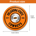 Oklahoma State Cowboys Fitness Circle Aluminium Ornament 2 Side Trending New Arrivals H52883 ETUG311023
