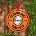 Oklahoma State Cowboys Fitness Circle Aluminium Ornament 2 Side Trending New Arrivals H52883 ETUG311023