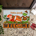 Oklahoma State Cowboys Football Team Doormat Personalized Your Family Name, Sport And Grinch Doormat, Football Lovers Gifts, Home Decorations ETHY-53152
