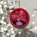 Ole Miss Rebels Circle Aluminium Custom Ornament 2 Side Trending New Arrivals H52912 ETUG311023