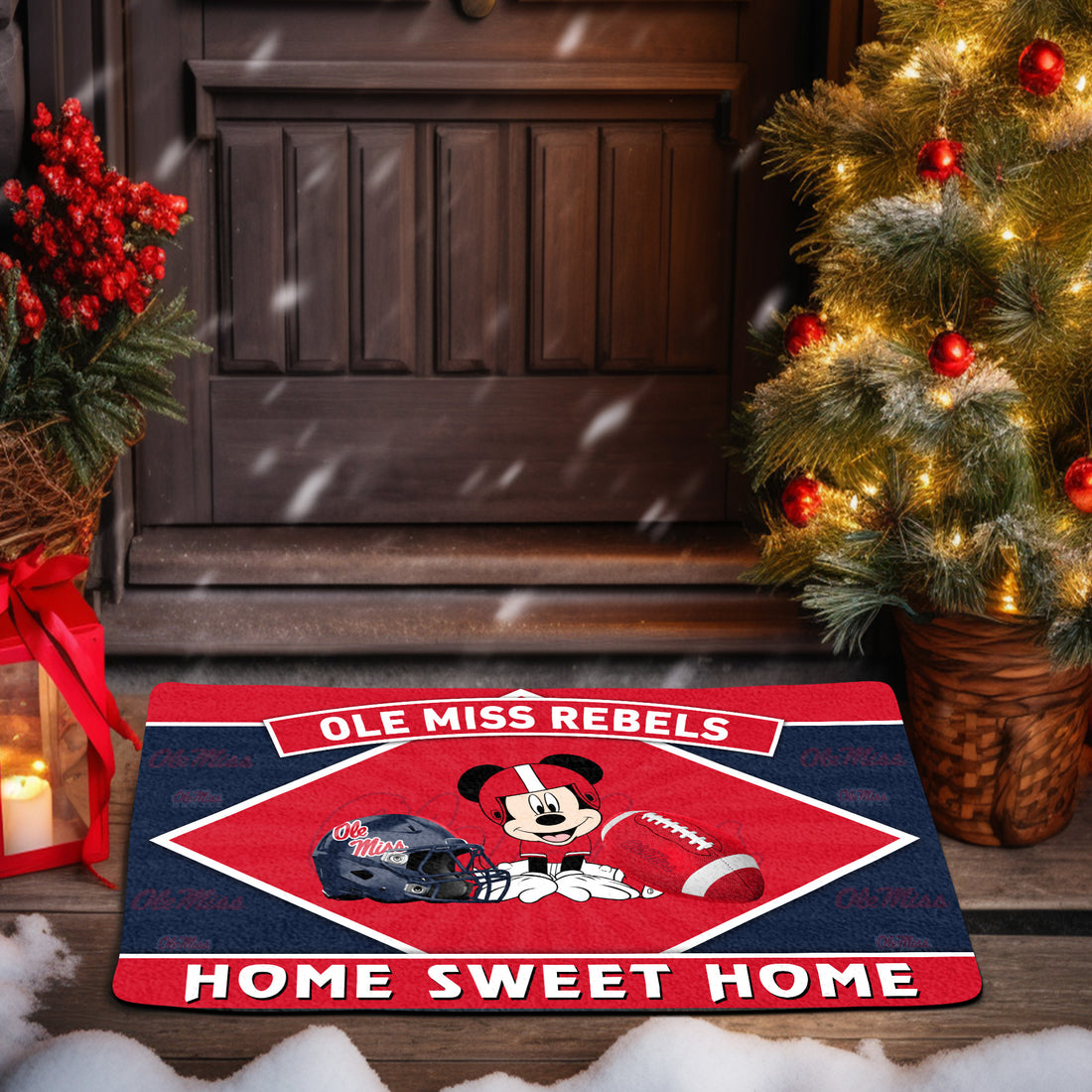 Ole Miss Rebels Doormat, Sport Team And MK Doormat, FootBall Fan Gifts