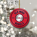 Ole Miss Rebels Fitness Circle Aluminium Ornament 2 Side Trending New Arrivals H52883 ETUG311023
