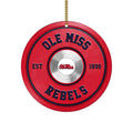 Ole Miss Rebels Fitness Circle Aluminium Ornament 2 Side Trending New Arrivals H52883 ETUG311023