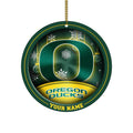 Oregon Ducks Circle Aluminium Custom Ornament 2 Side Trending New Arrivals H52912 ETUG311023