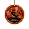 Oregon State Beavers Circle Aluminium Custom Ornament 2 Side Trending New Arrivals H52912 ETUG311023