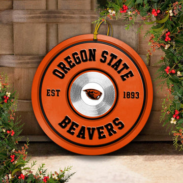 Oregon State Beavers Fitness Circle Aluminium Ornament 2 Side Trending New Arrivals H52883 ETUG311023