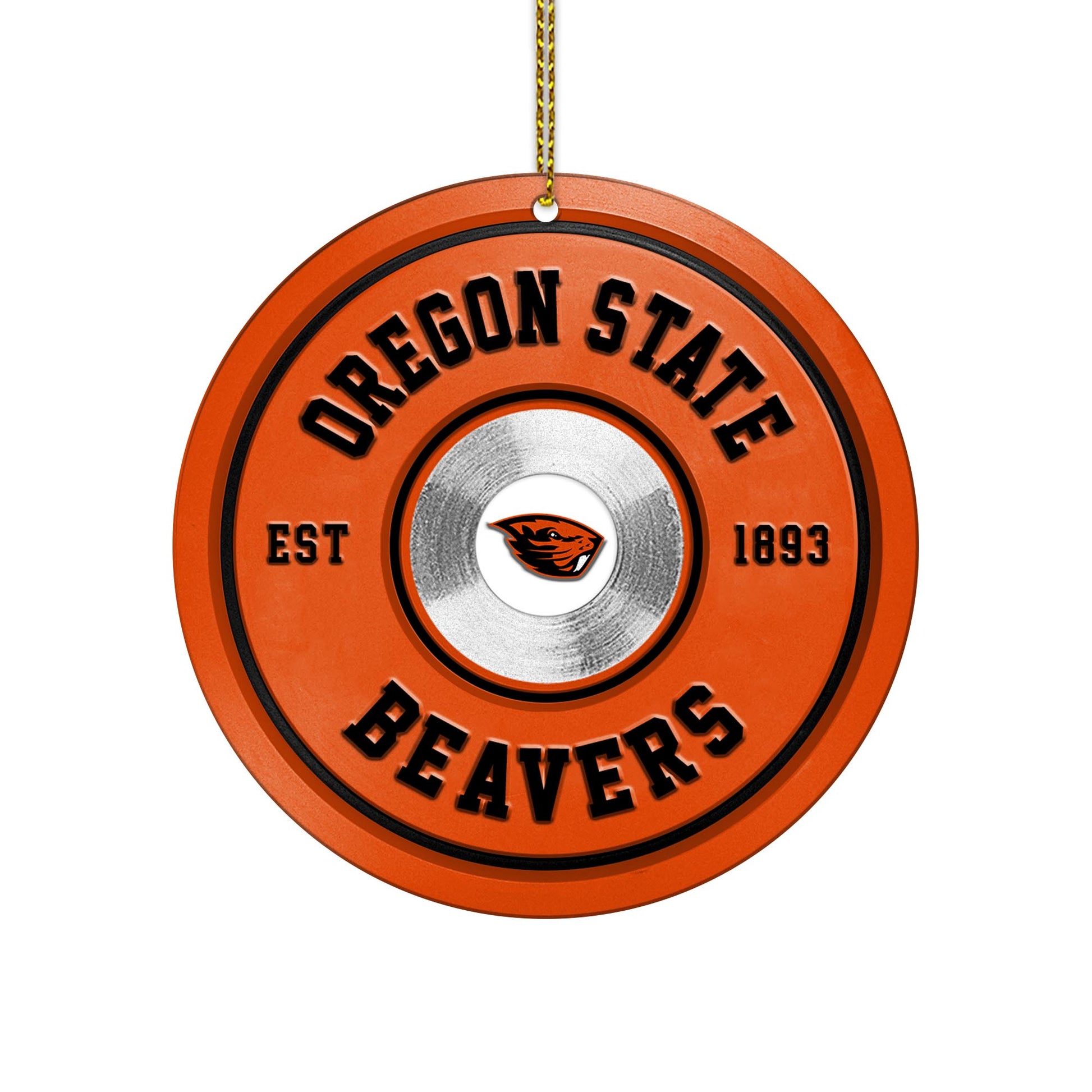 Oregon State Beavers Fitness Circle Aluminium Ornament 2 Side Trending New Arrivals H52883 ETUG311023