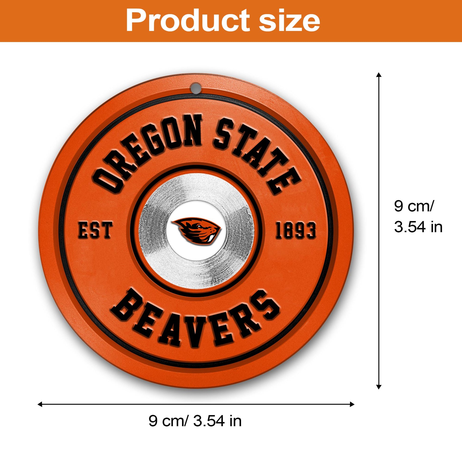 Oregon State Beavers Fitness Circle Aluminium Ornament 2 Side Trending New Arrivals H52883 ETUG311023