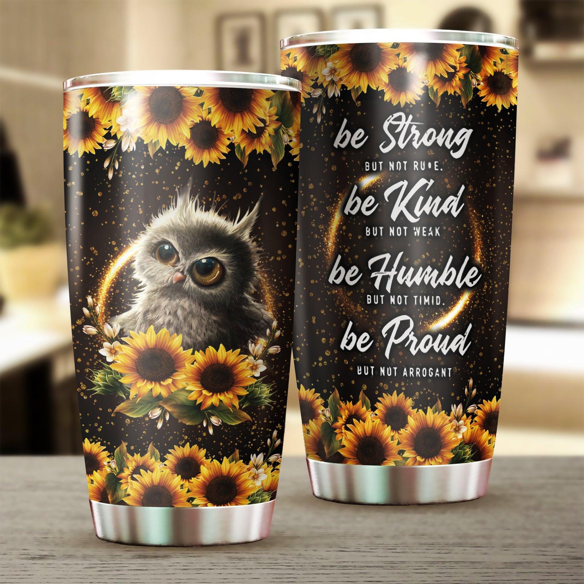 Owl Tumbler, Gift for Owl Lovers - 20 OZ Car Mug