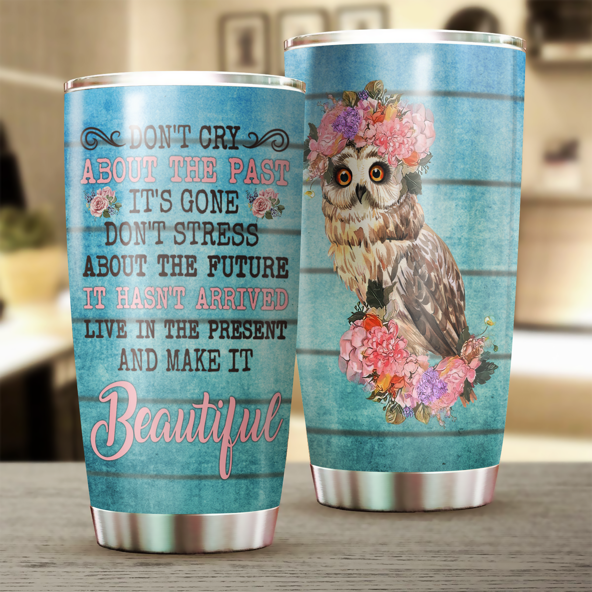 Owl Tumbler, Gift for Owl Lovers - TB328PA - BMGifts (formerly Best Memorial Gifts)