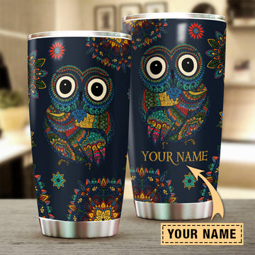 Personalized Owl Tumbler, Personalized Gift for Owl Lovers