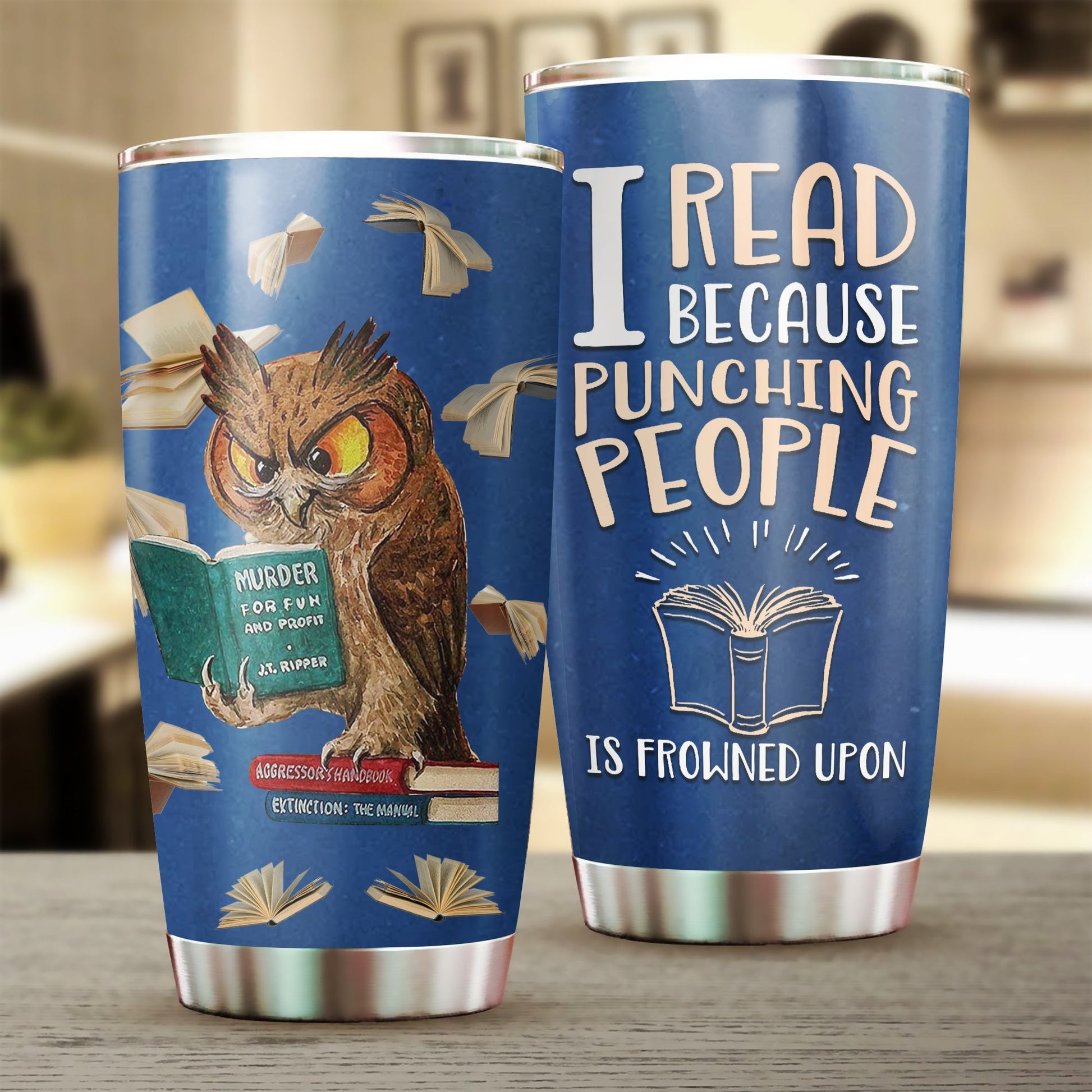 Owl Tumbler, Gift for Owl Lovers - TB012PA06 - BMGifts (formerly Best Memorial Gifts)