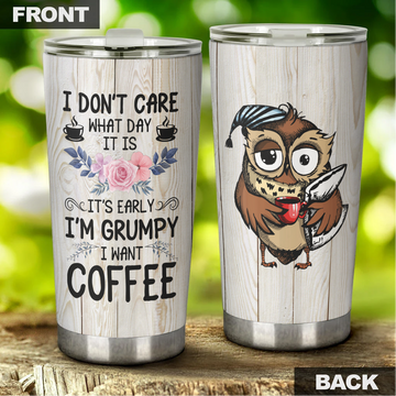 Owl Tumbler, Gift for Owl Lovers, Gift for Coffee Lovers - TB151PA - BMGifts (formerly Best Memorial Gifts)