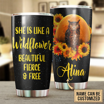 Personalized Owl Tumbler, Personalized Gift for Owl Lovers