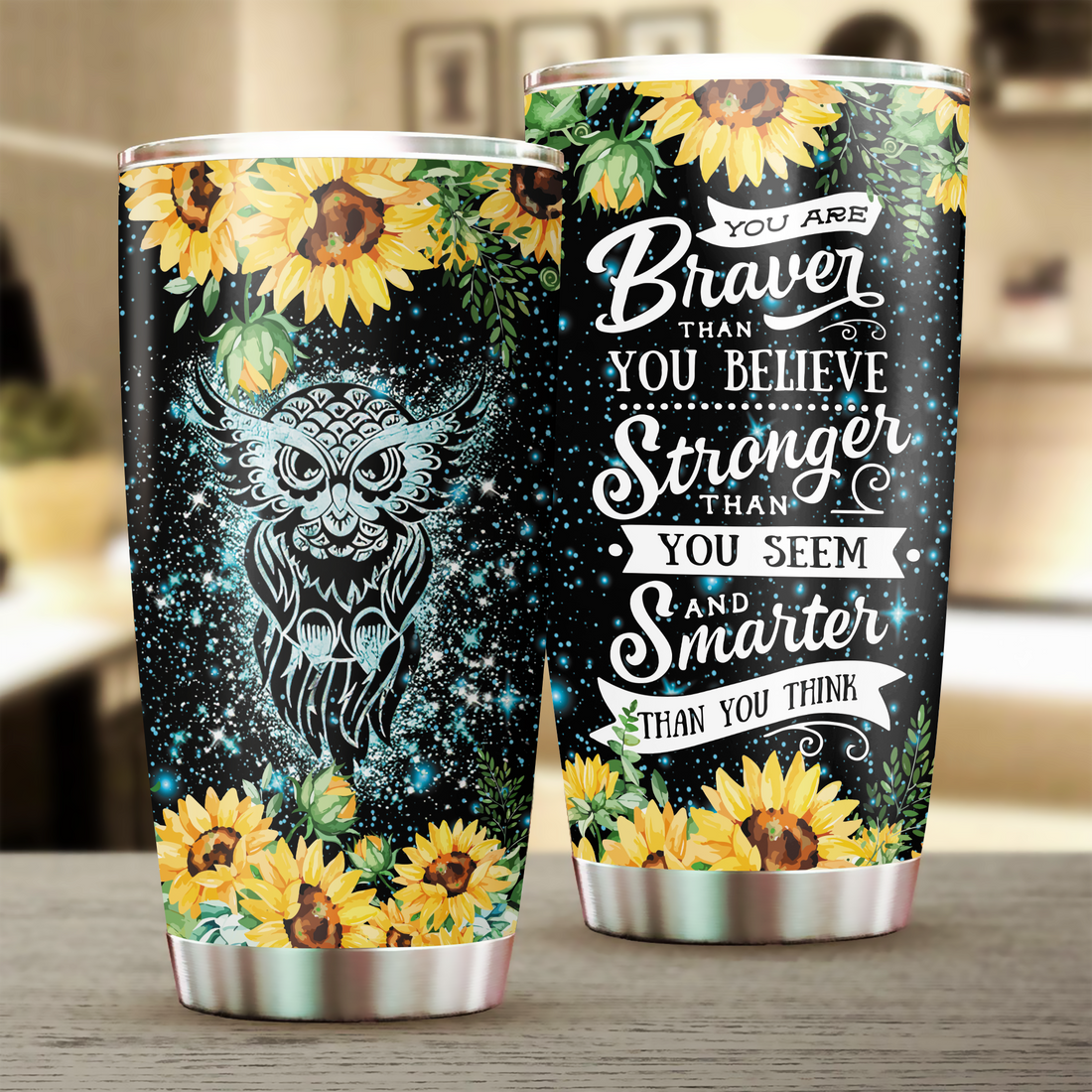 Owl Tumbler, Gift for Owl Lovers 20 OZ Car Mug