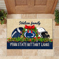 Penn State Nittany Lions Doormat Personalized Your Name, Sport Team Doormat, Christmas Gifts For Football Fan, Home Decor ETHY-52726