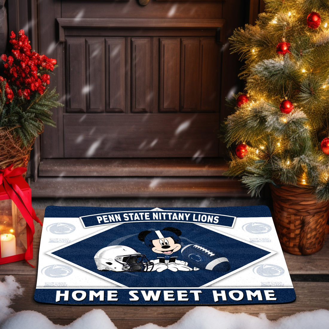 Penn State Nittany Lions Doormat, Sport Team And MK Doormat, FootBall Fan Gifts