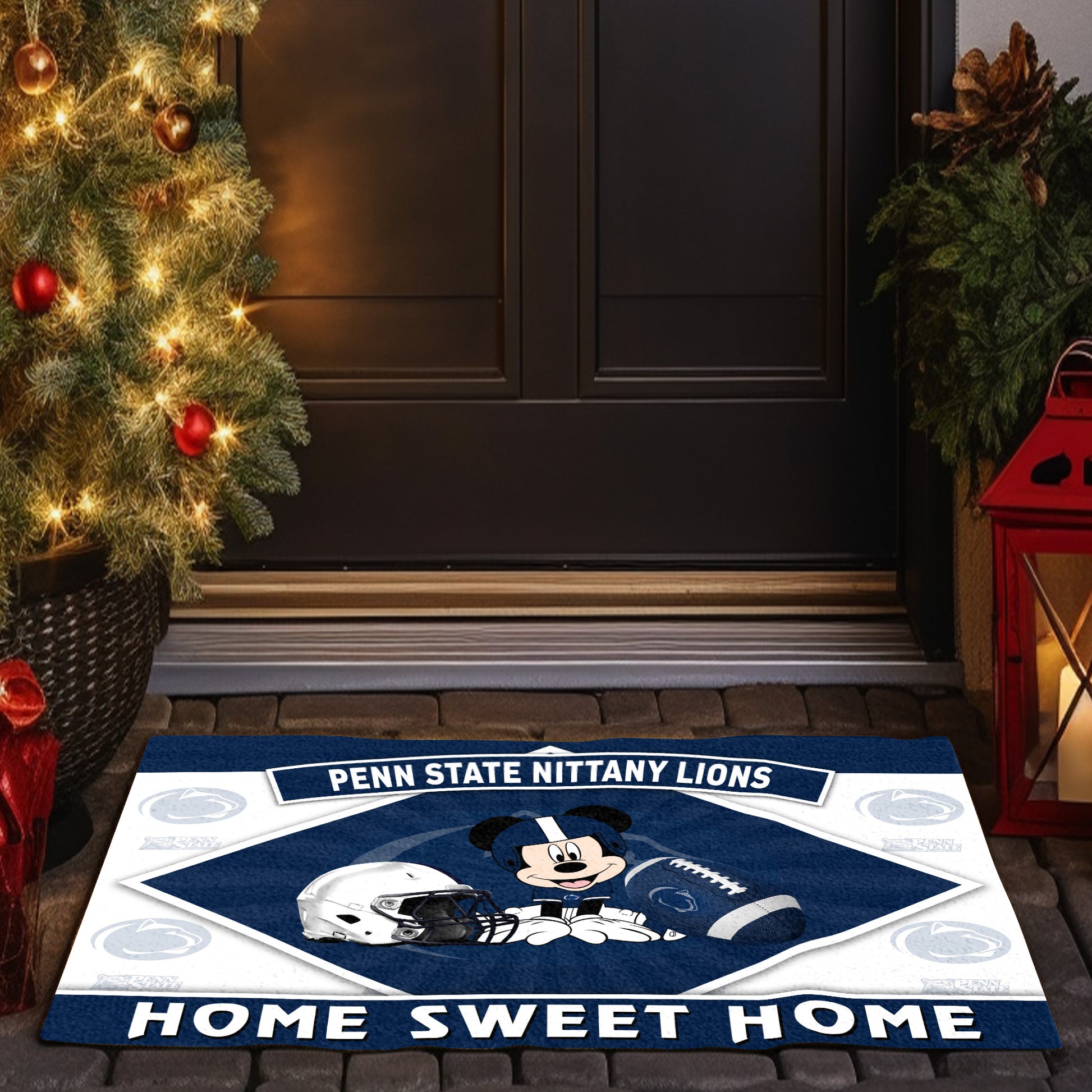 Penn State Nittany Lions Doormat, Sport Team And MK Doormat, FootBall Fan Gifts