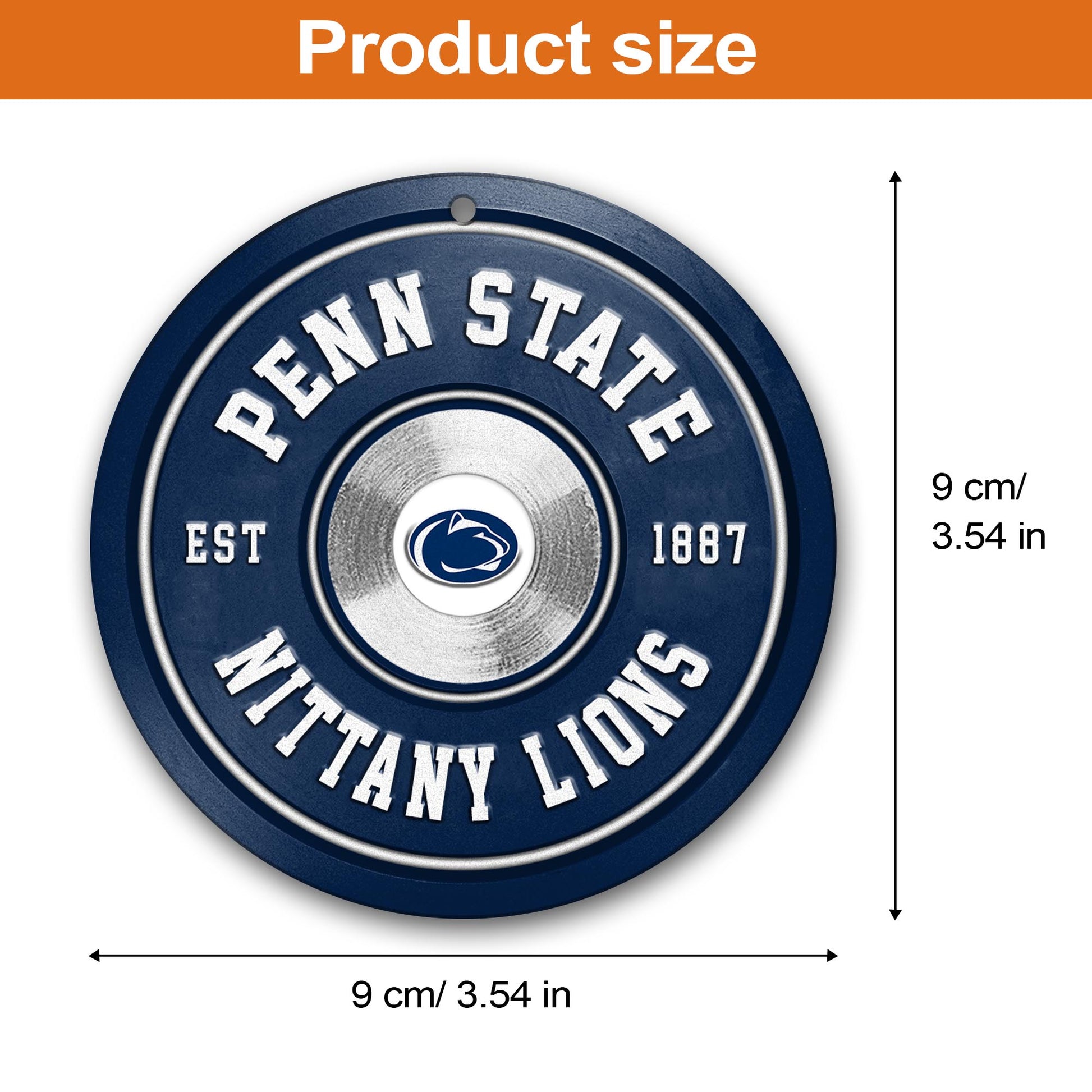 Penn State Nittany Lions Fitness Circle Aluminium Ornament 2 Side Trending New Arrivals H52883 ETUG311023