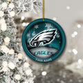 Philadelphia Eagles Circle Aluminium Custom Ornament 2 Side Trending New Arrivals H52912 ETUG311023