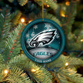 Philadelphia Eagles Circle Aluminium Custom Ornament 2 Side Trending New Arrivals H52912 ETUG311023