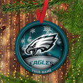 Philadelphia Eagles Circle Aluminium Custom Ornament 2 Side Trending New Arrivals H52912 ETUG311023