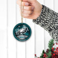 Philadelphia Eagles Circle Aluminium Custom Ornament 2 Side Trending New Arrivals H52912 ETUG311023