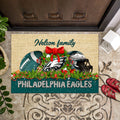 Philadelphia Eagles Doormat Personalized Your Name, Sport Team Doormat, Christmas Gifts For Football Fan, Home Decor ETHY-52726