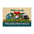 Philadelphia Eagles Doormat Personalized Your Name, Sport Team Doormat, Christmas Gifts For Football Fan, Home Decor ETHY-52726
