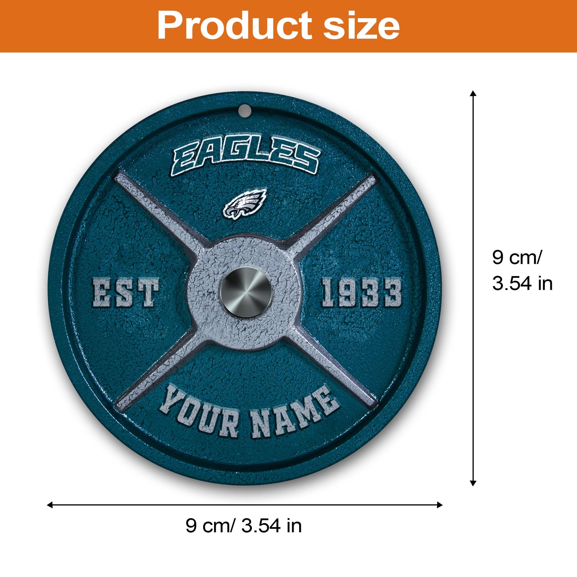 Philadelphia Eagles Fitness Circle Aluminium Custom Ornament 2 Side Trending New Arrivals H52884 ETUG311023