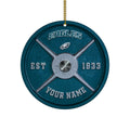 Philadelphia Eagles Fitness Circle Aluminium Custom Ornament 2 Side Trending New Arrivals H52884 ETUG311023