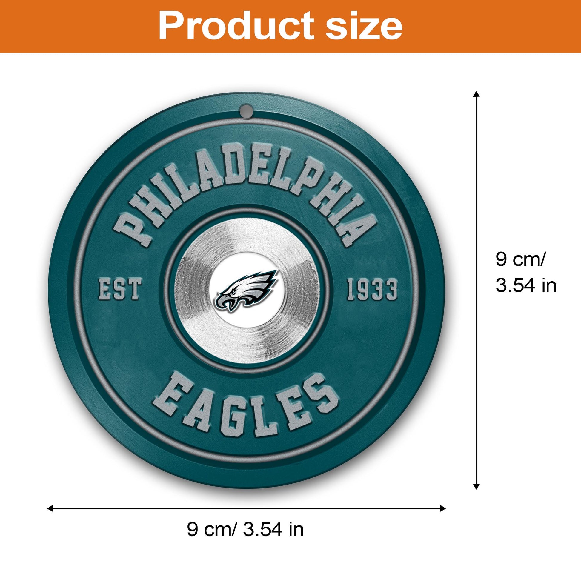 Philadelphia Eagles Fitness Circle Aluminium Ornament 2 Side Trending New Arrivals H52883 ETUG311023