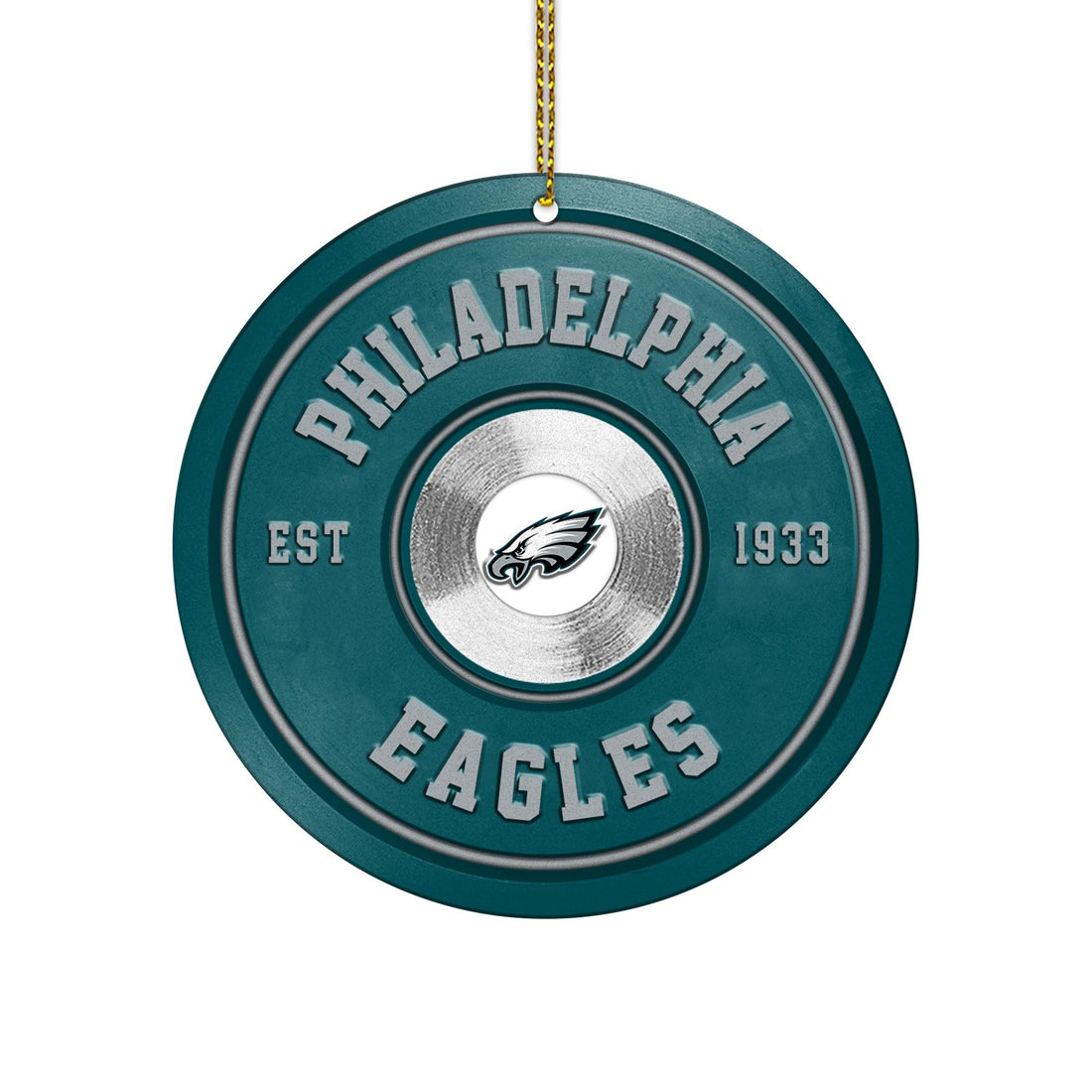 Philadelphia Eagles Fitness Circle Aluminium Ornament 2 Side Trending New Arrivals H52883 ETUG311023