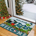 Philadelphia Eagles Football Team Doormat Personalized Your Family Name, Sport And Grinch Doormat, Football Lovers Gifts, Home Decorations ETHY-53152