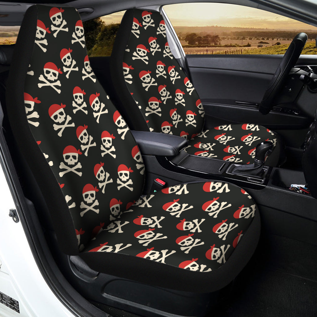 Pirate Skull Crossbones Pattern Print Universal Fit Car Seat Covers