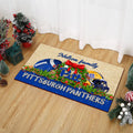 Pittsburgh Panthers Doormat Personalized Your Name, Sport Team Doormat, Christmas Gifts For Football Fan, Home Decor ETHY-52726