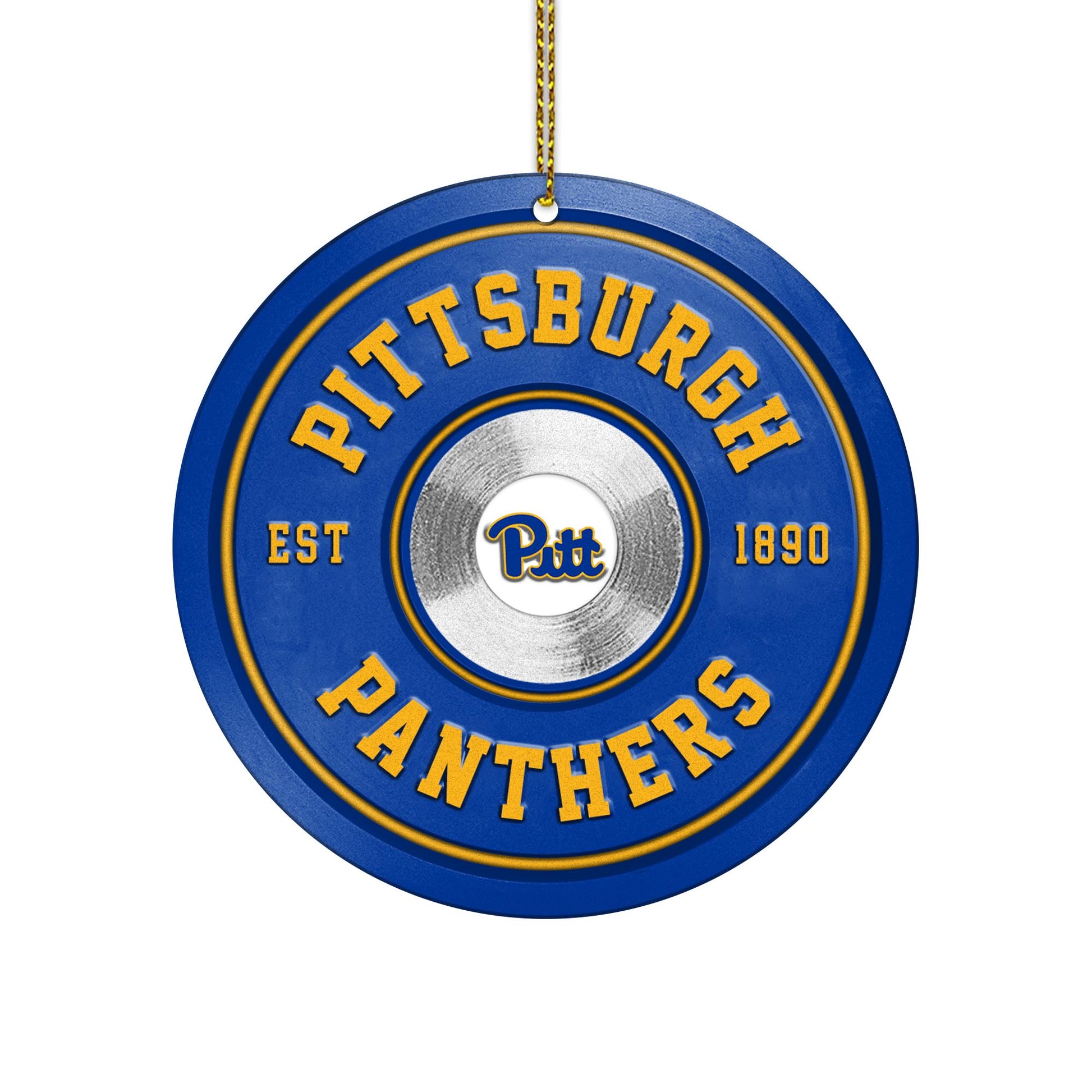 Pittsburgh Panthers Fitness Circle Aluminium Ornament 2 Side Trending New Arrivals H52883 ETUG311023