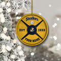 Pittsburgh Steelers Fitness Circle Aluminium Custom Ornament 2 Side Trending New Arrivals H52884 ETUG311023