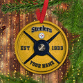 Pittsburgh Steelers Fitness Circle Aluminium Custom Ornament 2 Side Trending New Arrivals H52884 ETUG311023