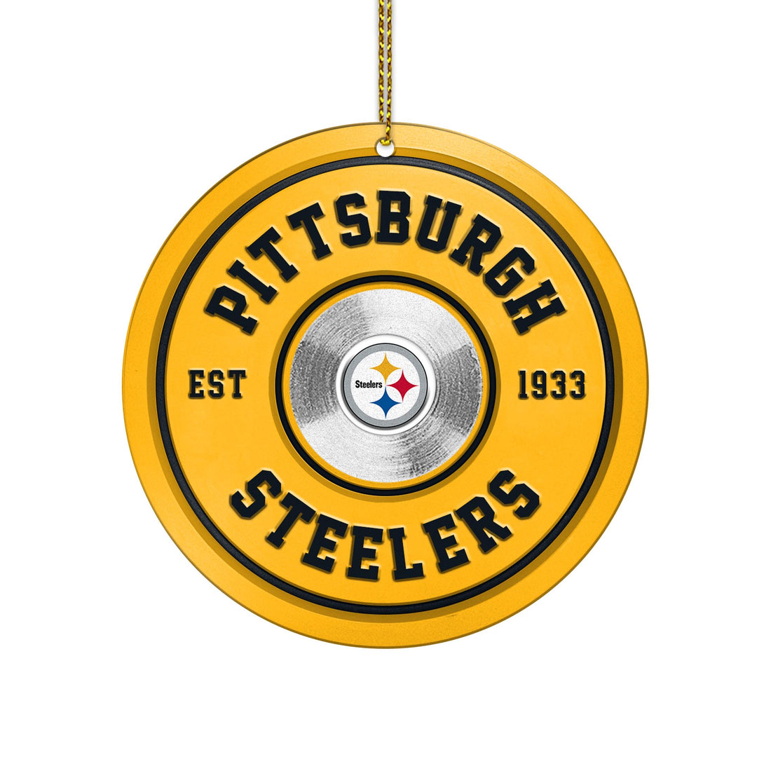 Pittsburgh Steelers Fitness Circle Aluminium Ornament 2 Side Trending New Arrivals H52883 ETUG311023