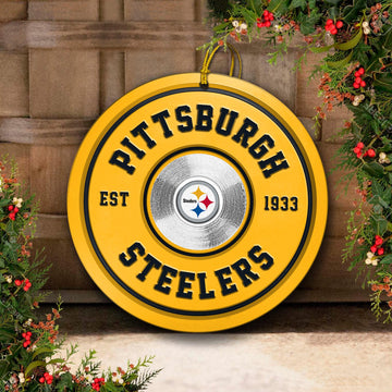 Pittsburgh Steelers Fitness Circle Aluminium Ornament 2 Side Trending New Arrivals H52883 ETUG311023