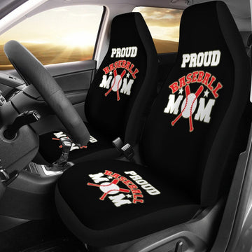 Proud Baseball Mom Car Seat Covers Car Seat Set Of Two Universal Car Seat Cover