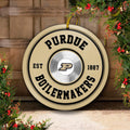 Purdue Boilermakers Fitness Circle Aluminium Ornament 2 Side Trending New Arrivals H52883 ETUG311023