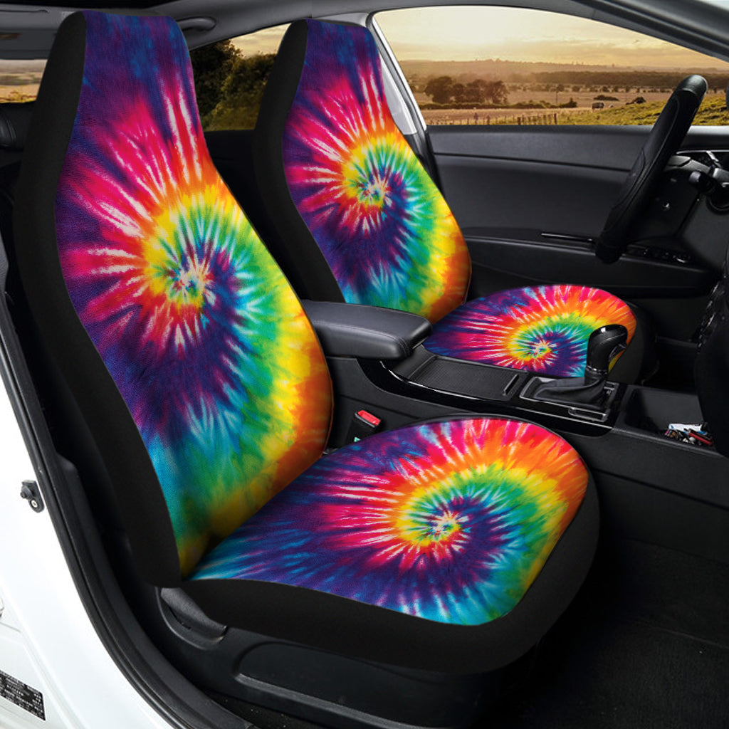 Rainbow Tie Dye Print Universal Fit Car Seat Covers